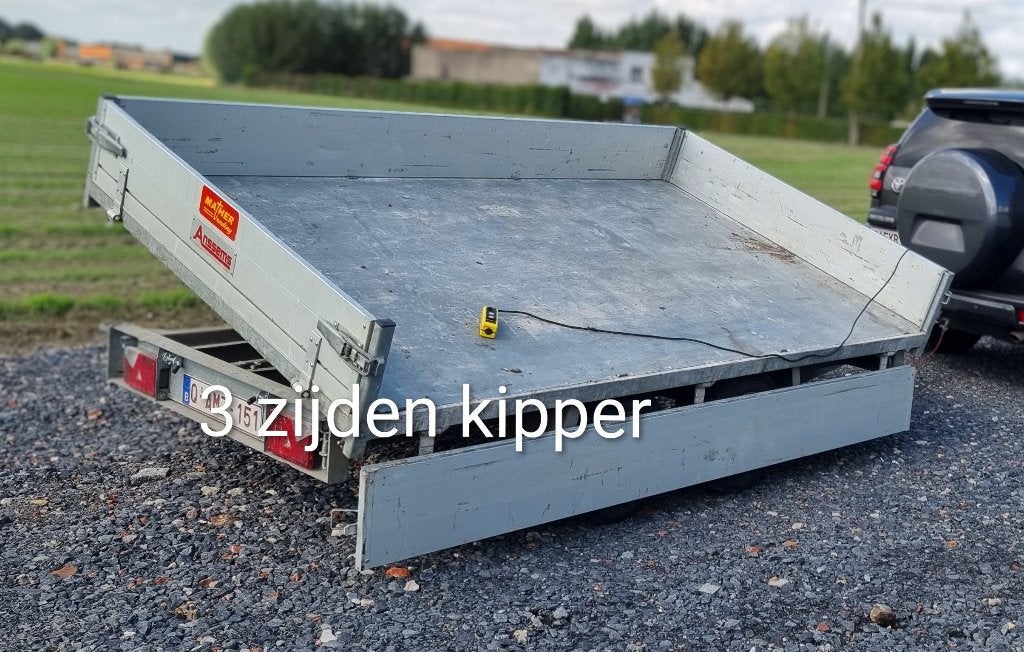 Aanhangwagen 3 ton - 3 zijden kipper, Enlèvement, Comme neuf