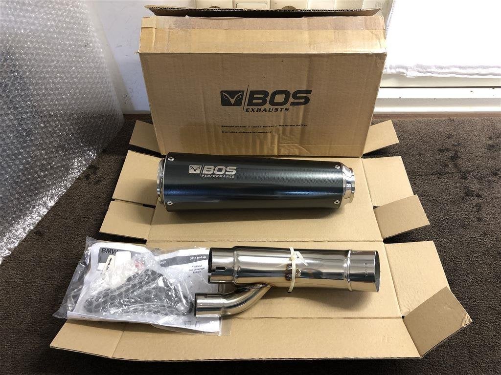 Bos Ssec RR Carbon Steel uitlaat demper BMW S1000RR 17-18, Verzenden, Nieuw