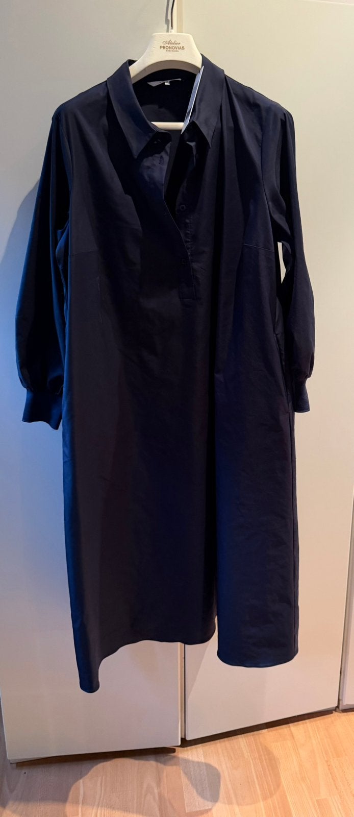 Xandres JURK NIEUW donkerblauw maat 46, Kleding | Dames, Blauw, Maat 46/48 (XL) of groter, Nieuw, Ophalen of Verzenden