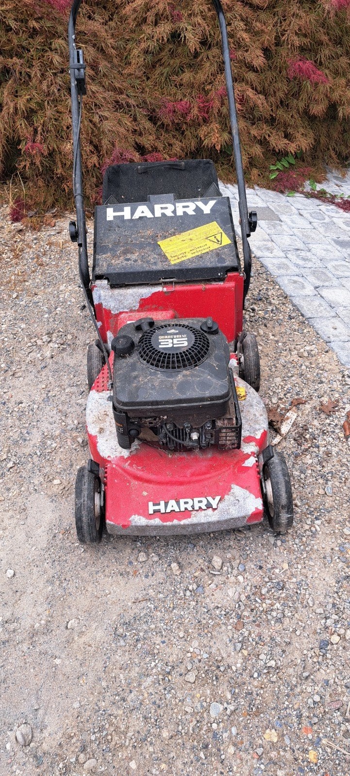 grasmaaier, Ophalen