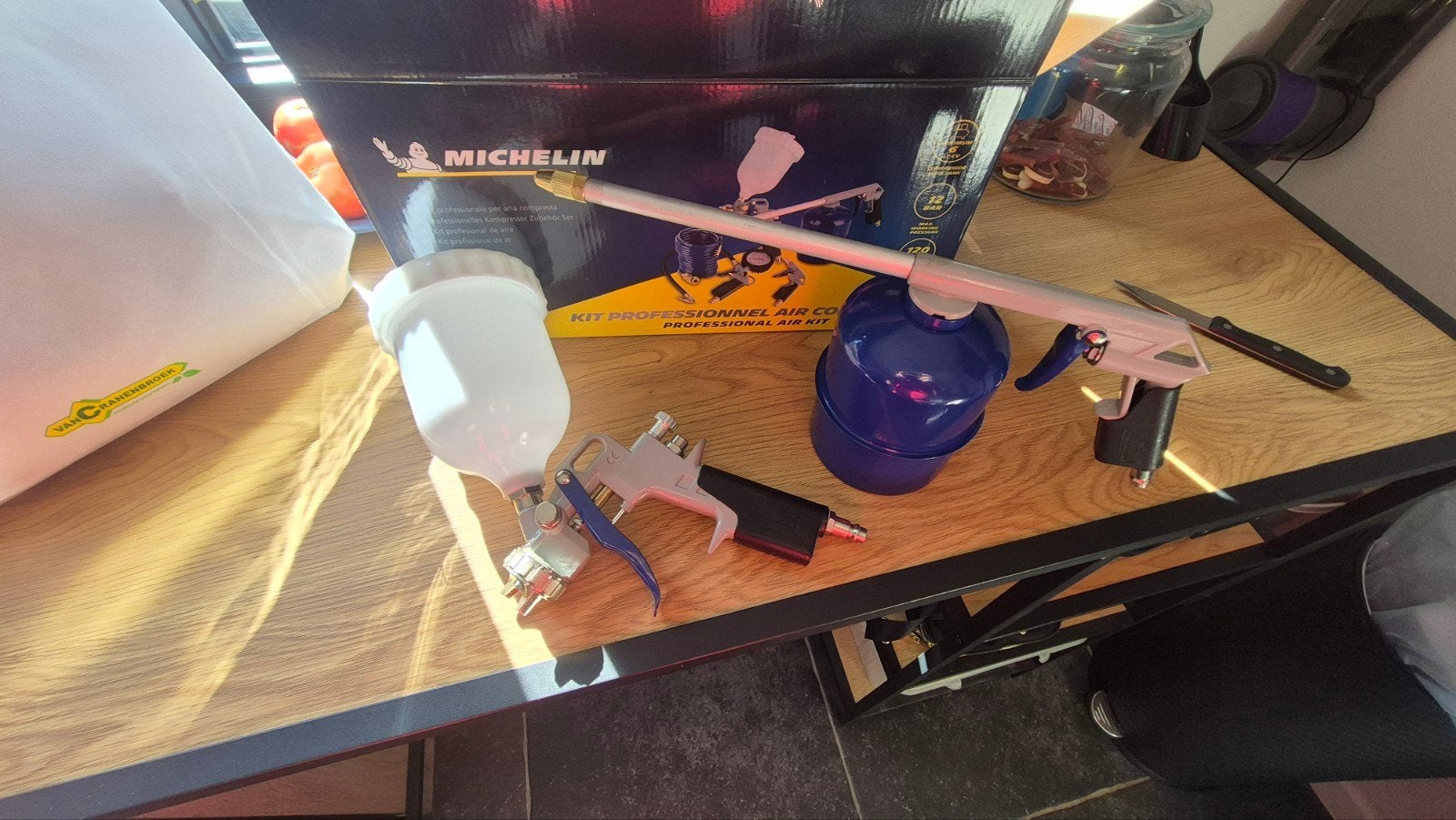 pistolet pulvérisateur à compresseur michelin, Bricolage & Construction, Enlèvement ou Envoi