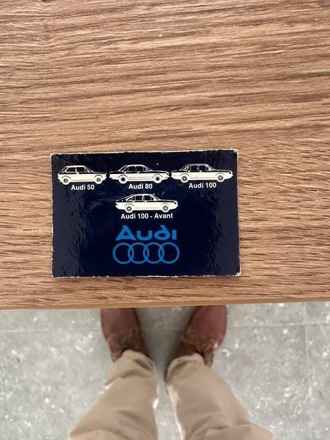 Étiquette d'étiquette Audi Matchbox, Audi, Boîtes ou marques d'allumettes, Enlèvement ou Envoi, Utilisé
