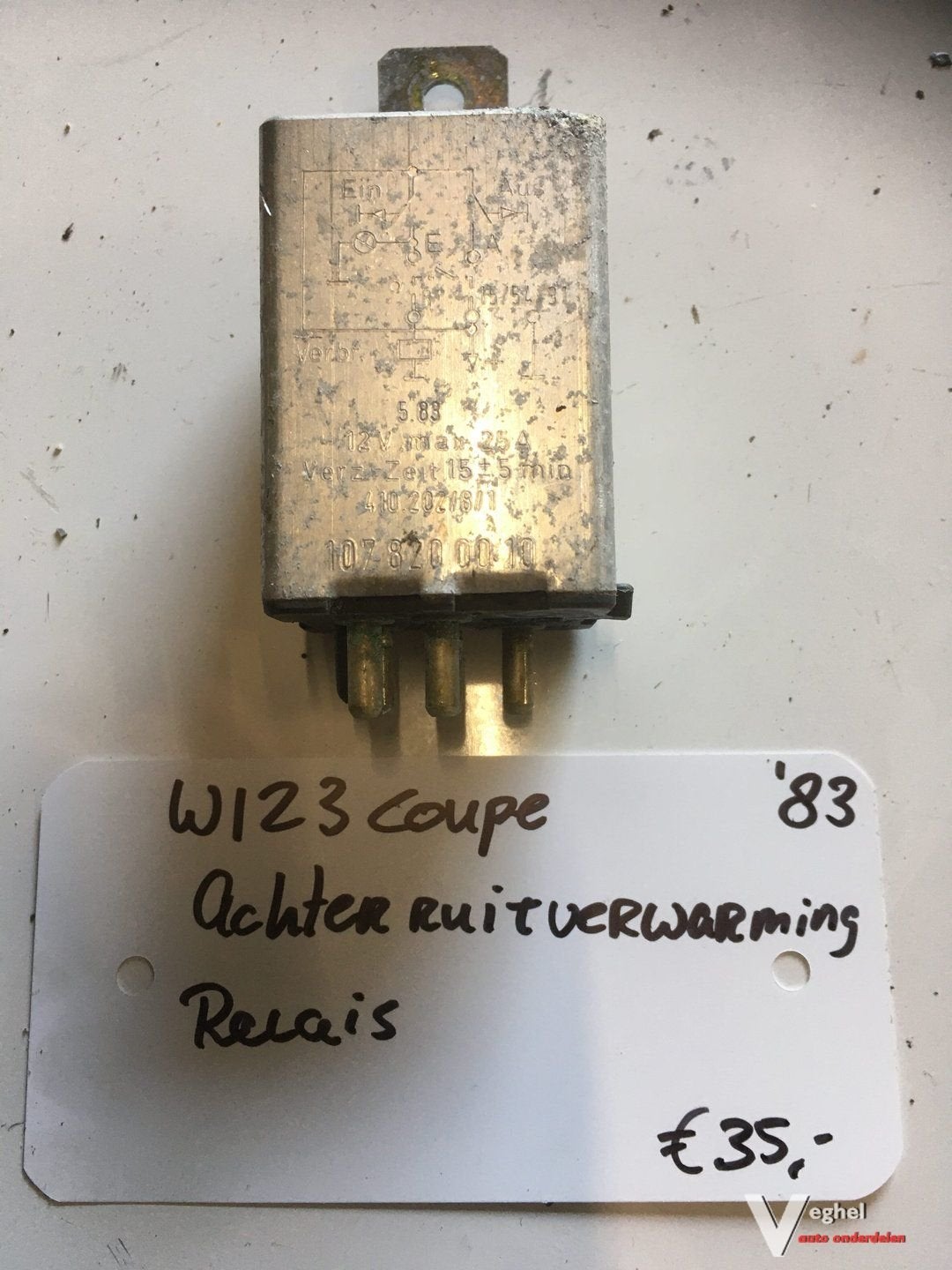 Mercedes w123 coupe Achterruit verwarming relais 1983, Gebruikt, -, -, Ophalen of Verzenden