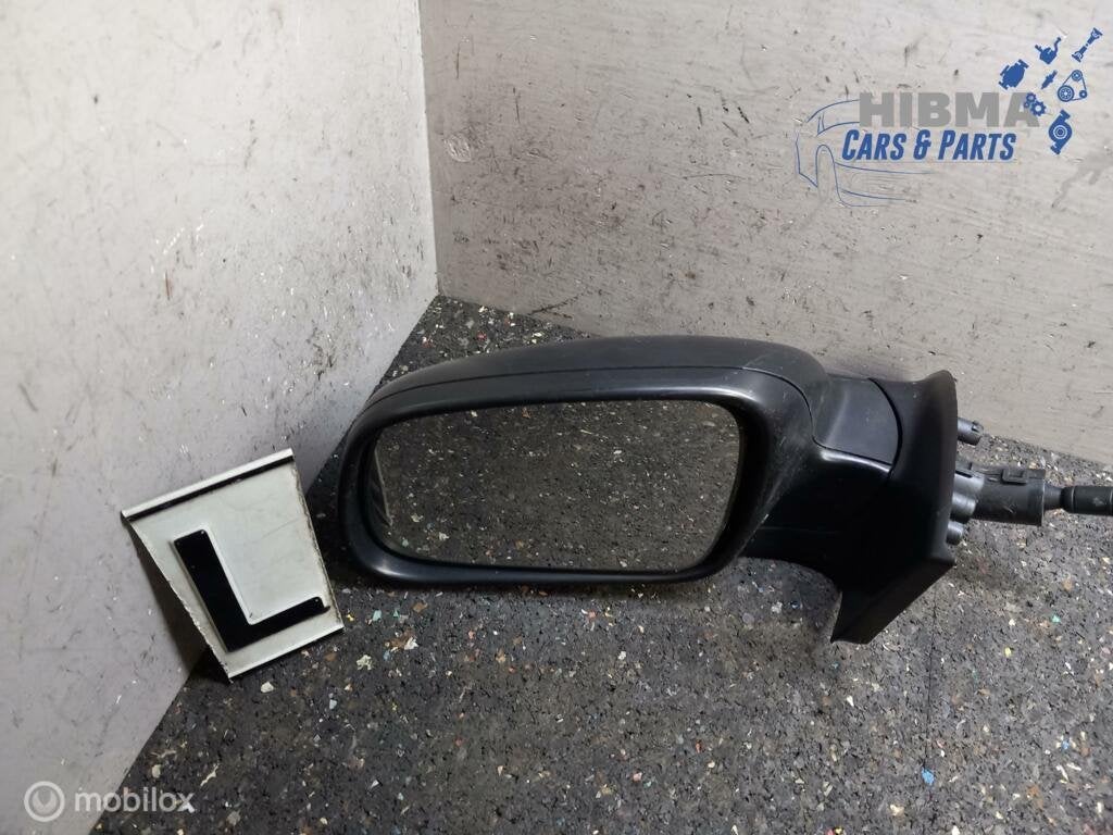 Buitenspiegel Peugeot 307 Links Handmatig Zwart 2001 - 2007, Enlèvement ou Envoi, Utilisé
