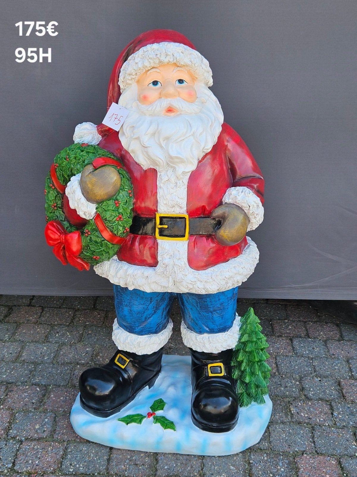 laminaat kerstman,  groot beeld 95hoog, Enlèvement, Neuf, Autres matériaux, Homme