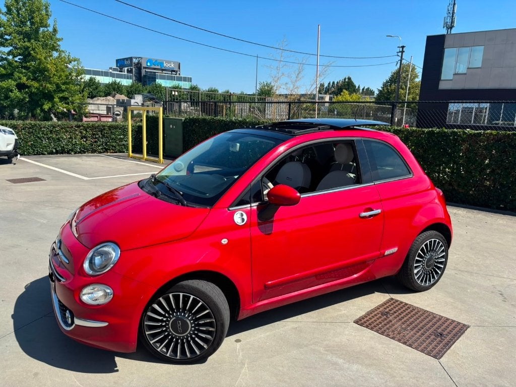 Fiat 500 1.3 Benzine – Panoramisch Dak – 2019, Autos, Rouge, Achat, Boîte manuelle, 2 portes