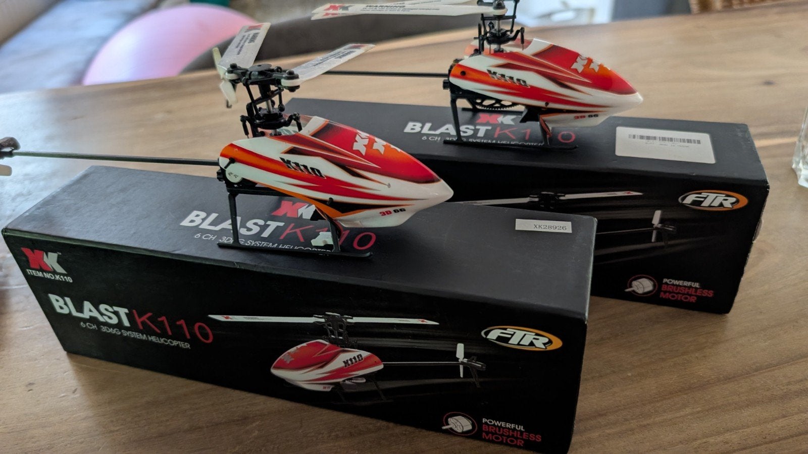 XK Blast K110 Helicopter 6 kanaals 2 stuks, Enlèvement ou Envoi