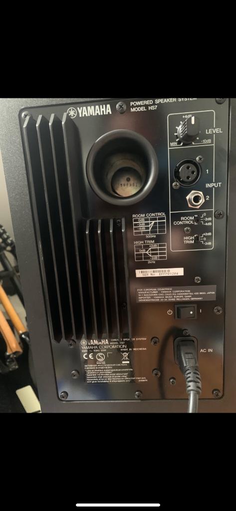 Moniteurs de studio Yamaha HS7, TV, Hi-fi & Vidéo, Enceintes, Neuf, Haut-parleurs Frontaux, Arrière ou Stéréo, 60 à 120 watts
