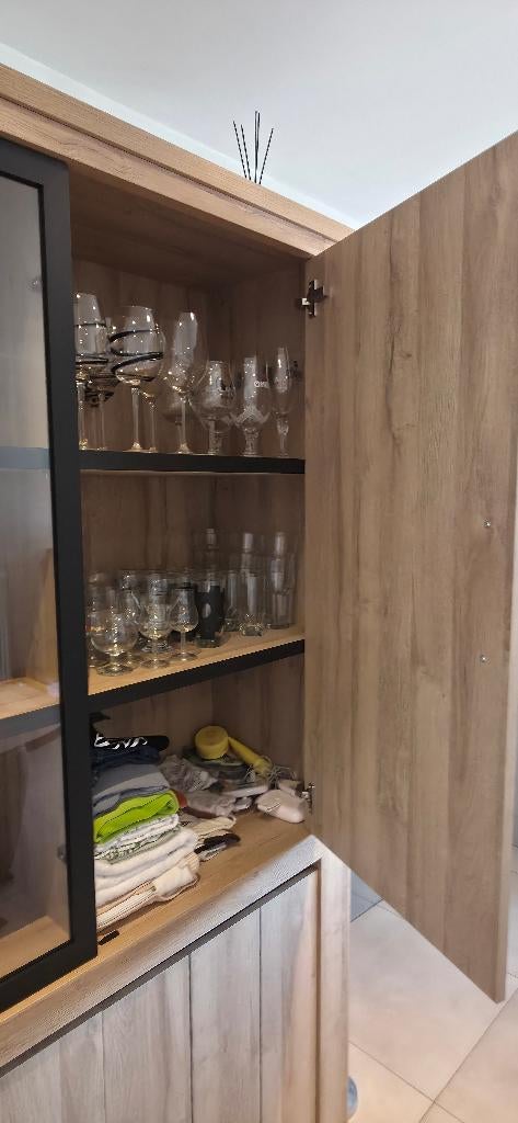 Tv-meubel + tv kast, 25 à 50 cm, 200 cm ou plus, Comme neuf, Enlèvement