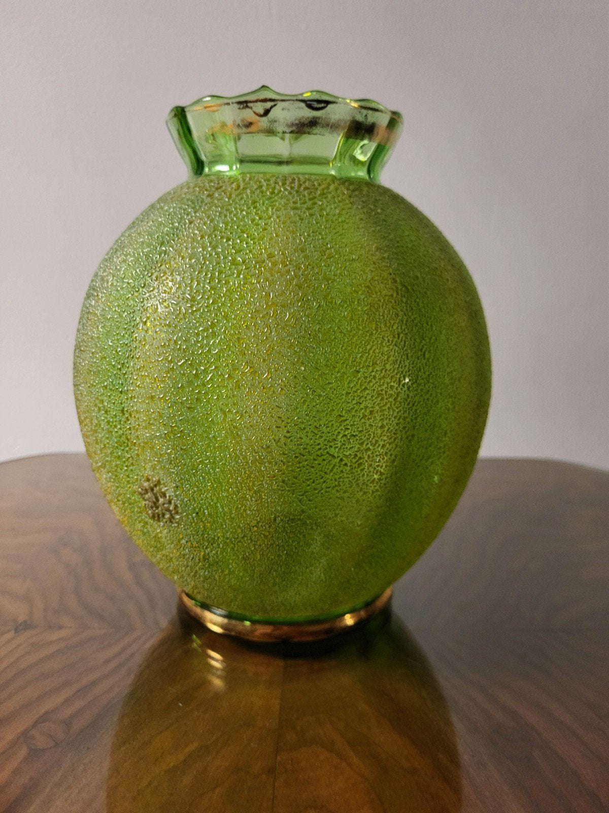 vase en verre d'uranium art déco, Enlèvement ou Envoi