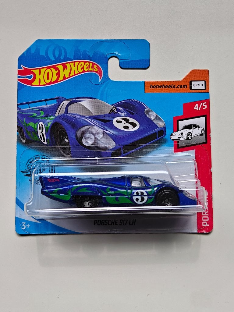 Hot Wheels Porsche 917 LH Blauw Porsche 2017, Hobby en Vrije tijd, Ophalen of Verzenden, Auto