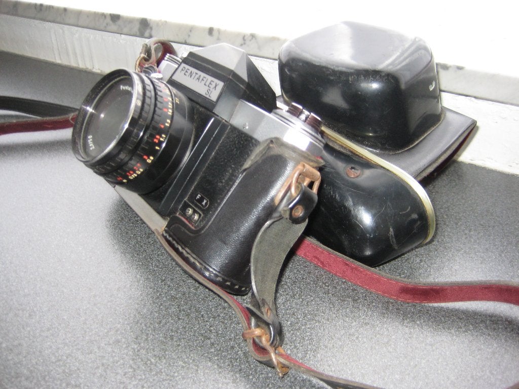 oud fototoestel met tas, Enlèvement, Autres types