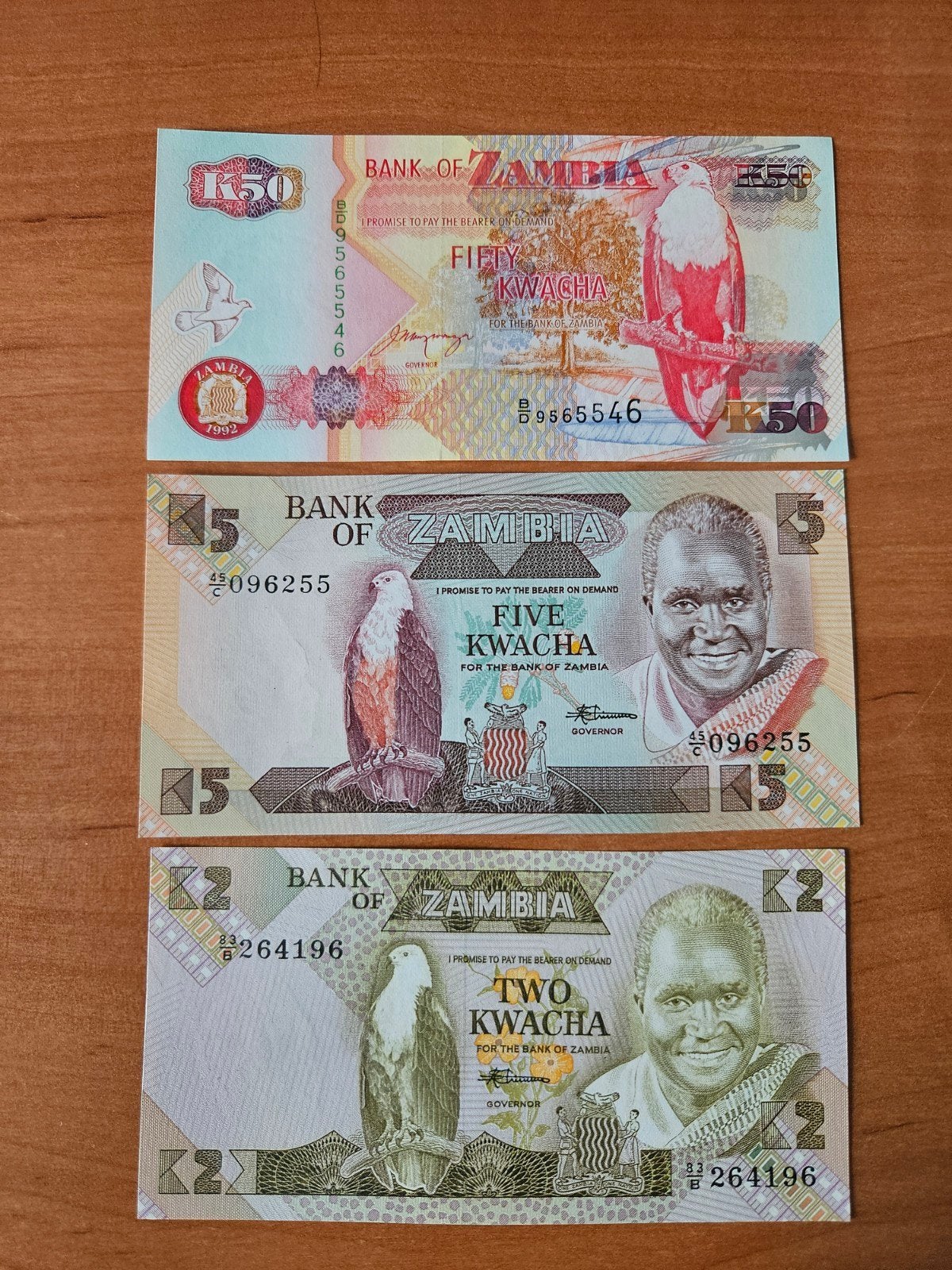 Billets libellés en kwacha zambien, Timbres & Monnaies, Billets de banque | Afrique, Enlèvement ou Envoi, Zambie, Série