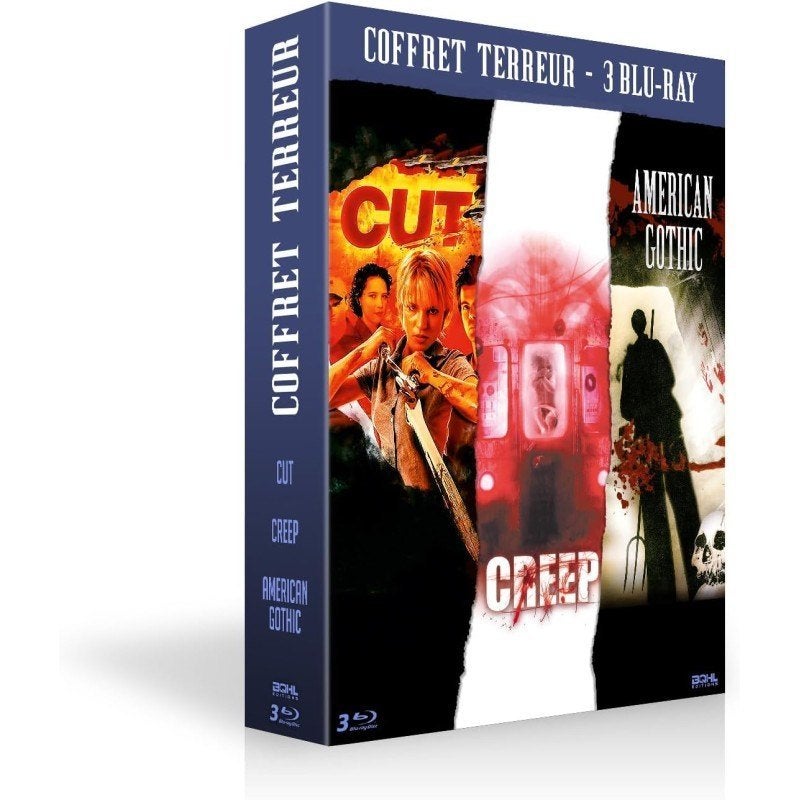 Coffret Terreur 3 films blu-ray, CD & DVD, Film, Coffret, Blu-ray, Français
