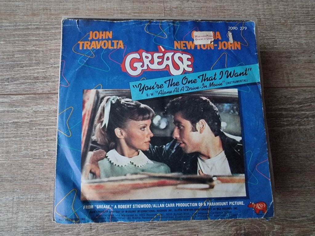 7" John Travolta & Olivia Newton-John - You're the one that, CD & DVD, Enlèvement ou Envoi, Utilisé, 7 inch, Musique de films et Bande son