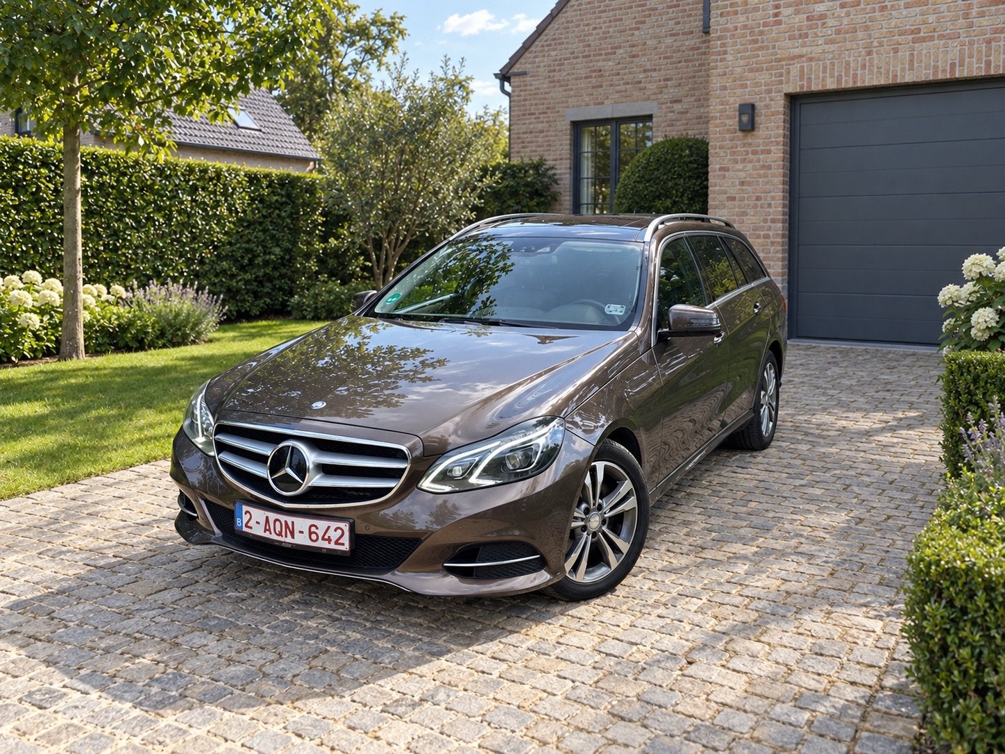 Mercedes E350 BlueTEC Break — 3.0 V6 Diesel — Euro 6b — 2015, Auto's, Euro 6, Leder, Particulier, Onderhoudsboekje