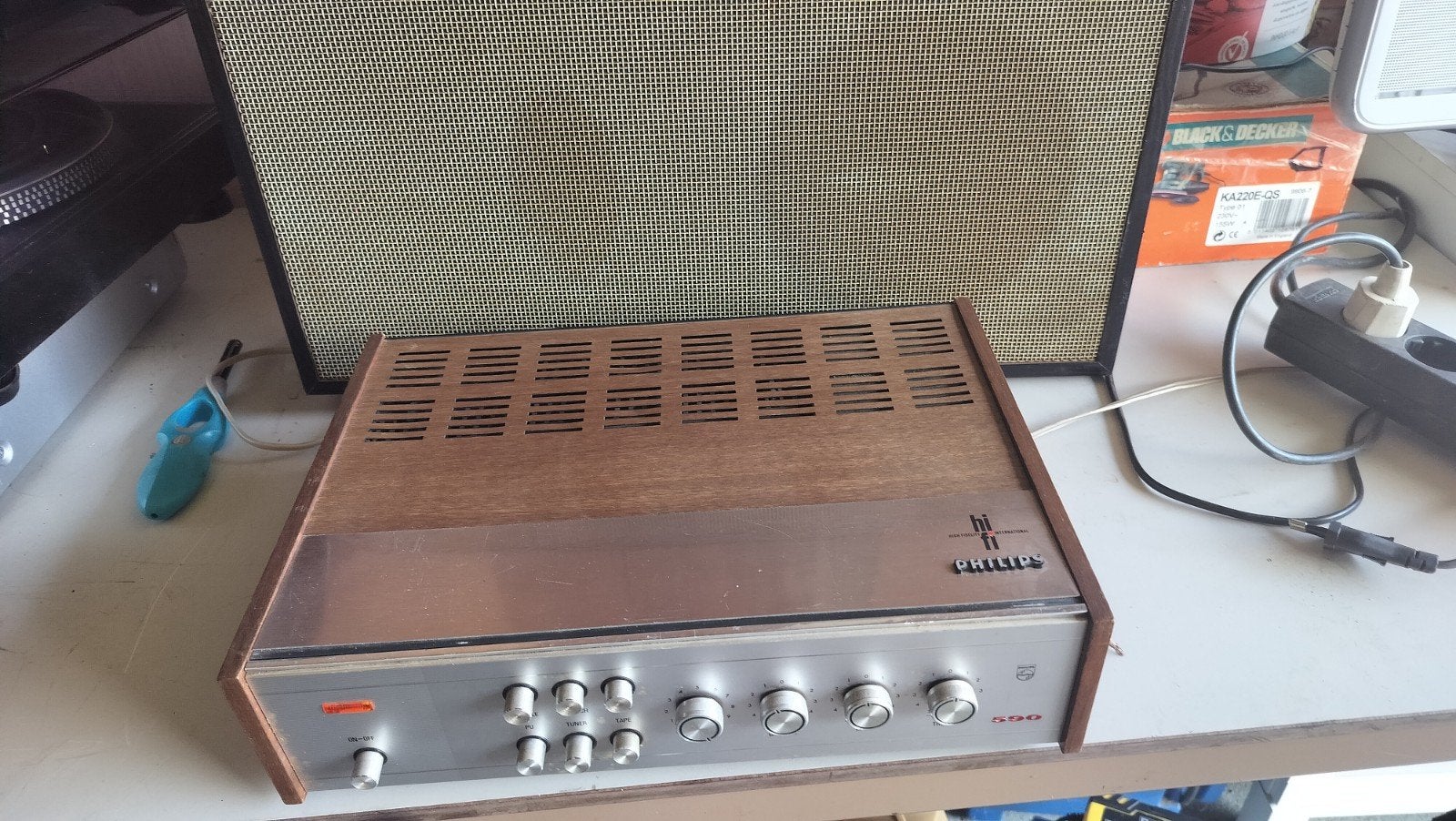 Platenspeler met versterker en luidsprekers, Audio, Tv en Foto, Platenspelers, Ophalen of Verzenden, Platenspeler, Dual