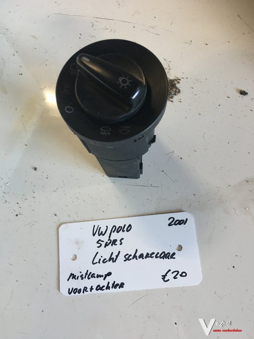 Vw Polo 1.4 5drs 2001   Lichtschakelaar met bed.  mistlamp v, Gebruikt, -, -, Ophalen of Verzenden