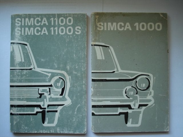 Simca 1100 1100 S 1000 Lot van 2 Instructieboekjes 1974, Verzenden