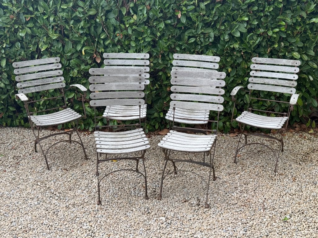 6 tuinstoelen, Enlèvement, Utilisé, Bois de teck