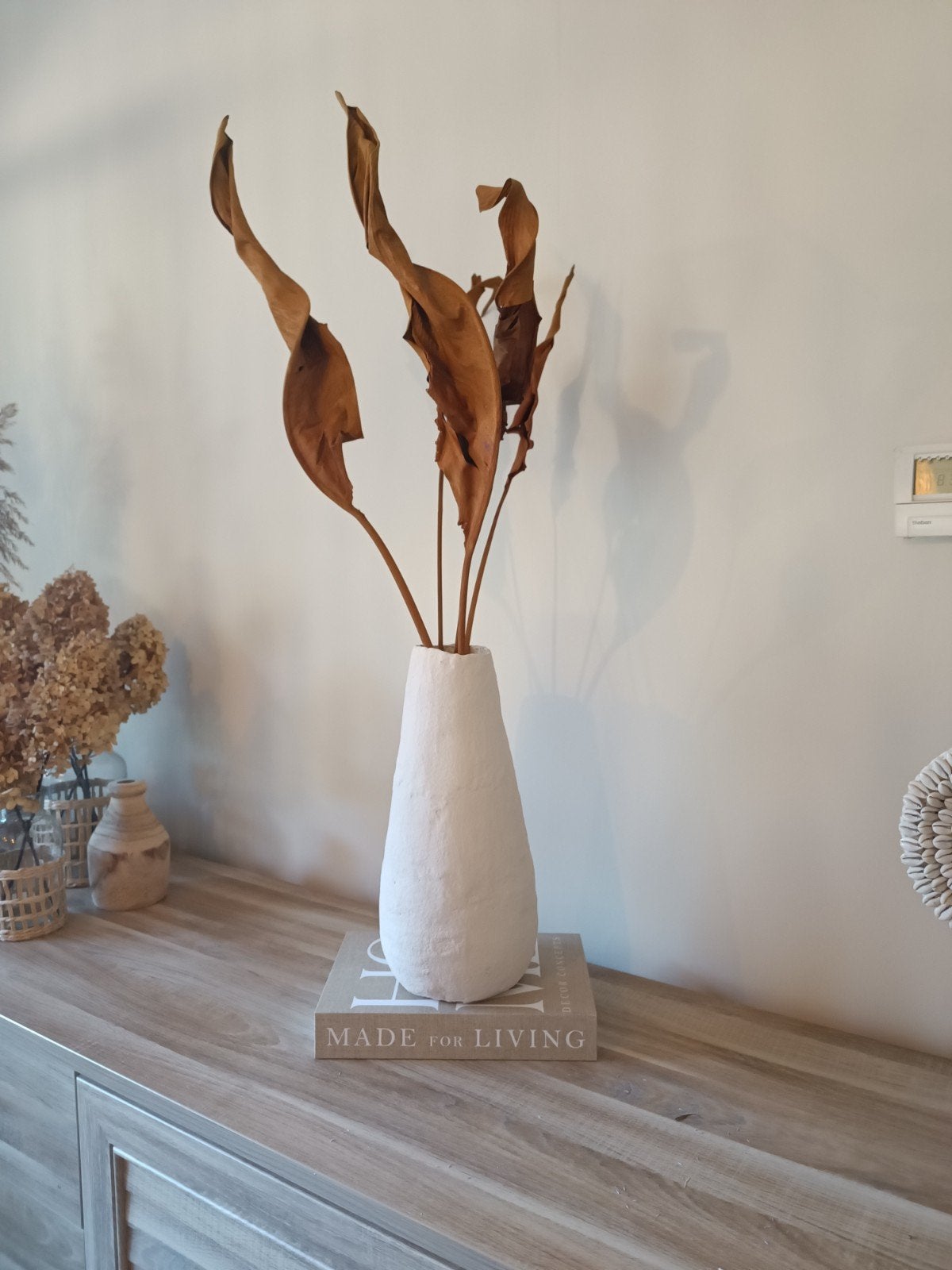 papier mache vaas, Huis en Inrichting, Woonaccessoires | Vazen, Ophalen of Verzenden