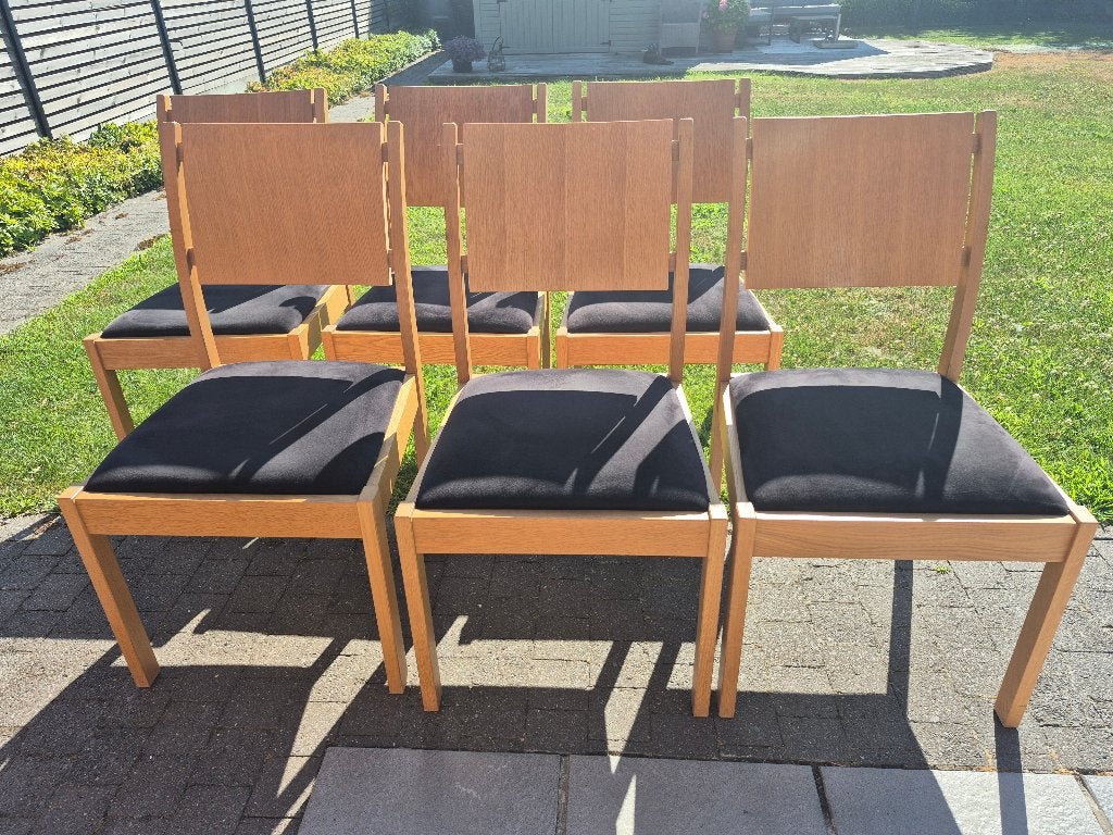 6 eetkamerstoelen, Huis en Inrichting, Stoelen, Ophalen, Gebruikt, Landelijk modern, Bruin
