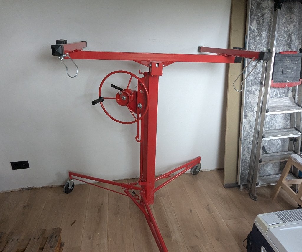 Platenlift gyproclift te huur, Doe-het-zelf en Bouw, Ophalen, Zo goed als nieuw, Bouwlift