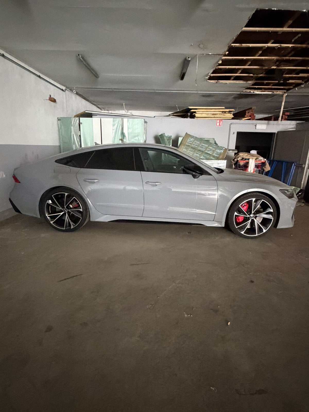 Audi RS7 nardo grijs, Auto's, Automaat, Dealer onderhouden, Overige kleuren, Leder