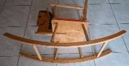 Vintage 2-in-1 Houten Schommelpaard – Jaren 50/60, Enfants & Bébés, Jouets | Jouets a bascule, Enlèvement, Utilisé