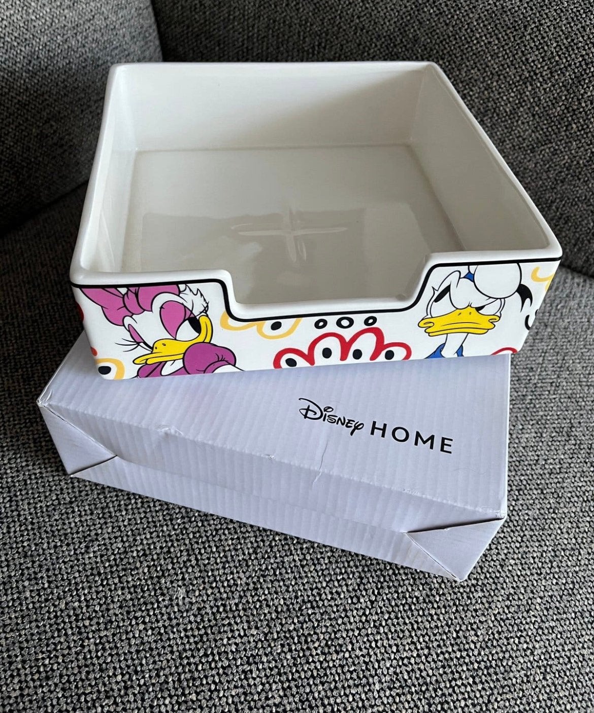 Serveerschaal mickey en friends in porselein Disney Home, Enlèvement, Autres personnages, Neuf, Service
