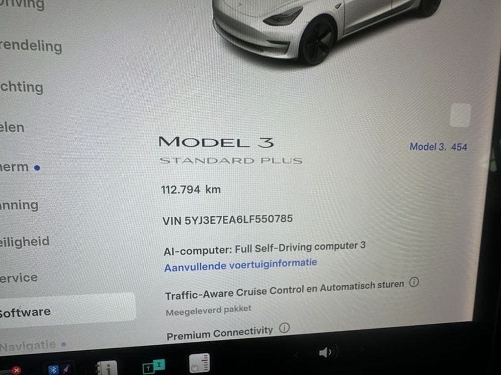 Tesla Model 3 Standard Plus RWD  TREKHAAK,18.925 +BTW, Achat, Entreprise, Noir, Automatique