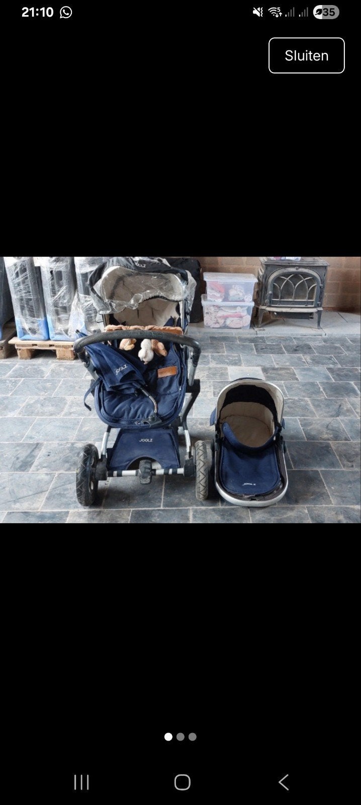 Buggy Joolz mand + zitje en  veel accesoires inbegrepen, Gebruikt, Verstelbare duwstang, Combiwagen, Ophalen