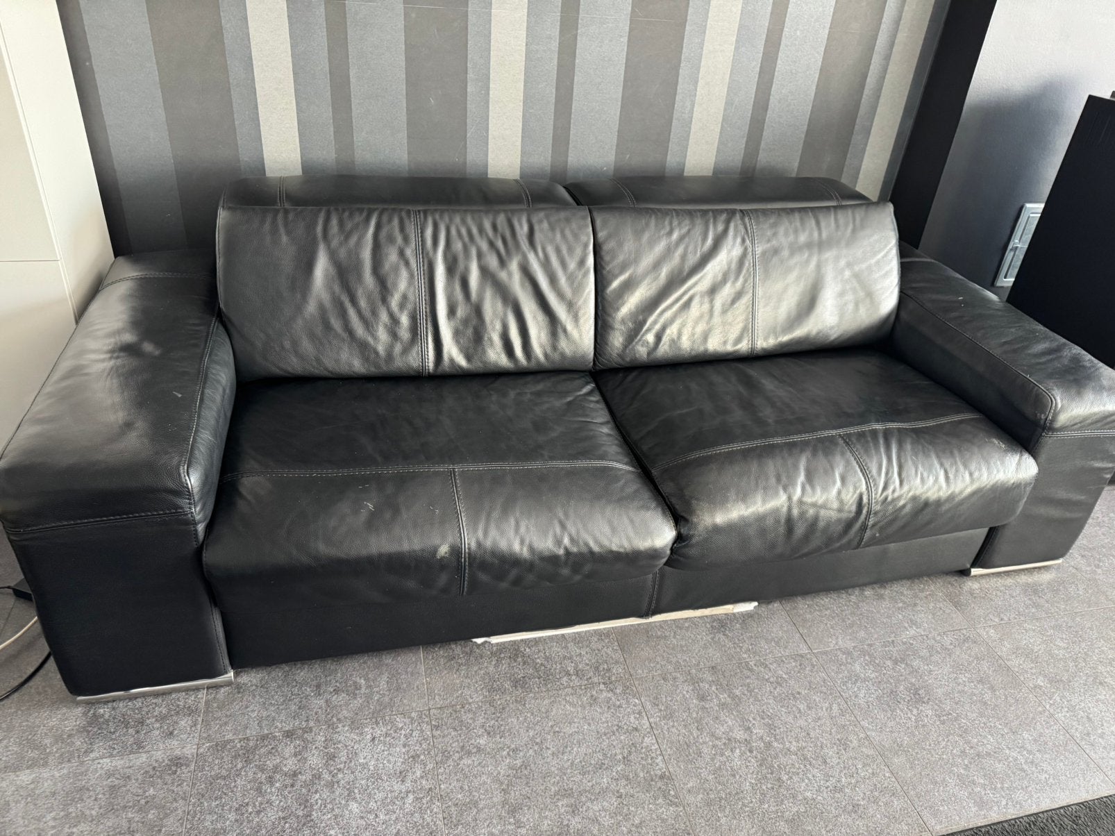 Salon cuir, Maison & Meubles, Enlèvement, Comme neuf, Cuir