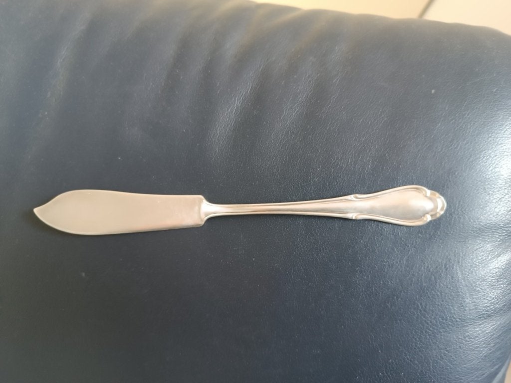 Couteau à poisson en argent ancien - Gebruder Reiner, Enlèvement ou Envoi