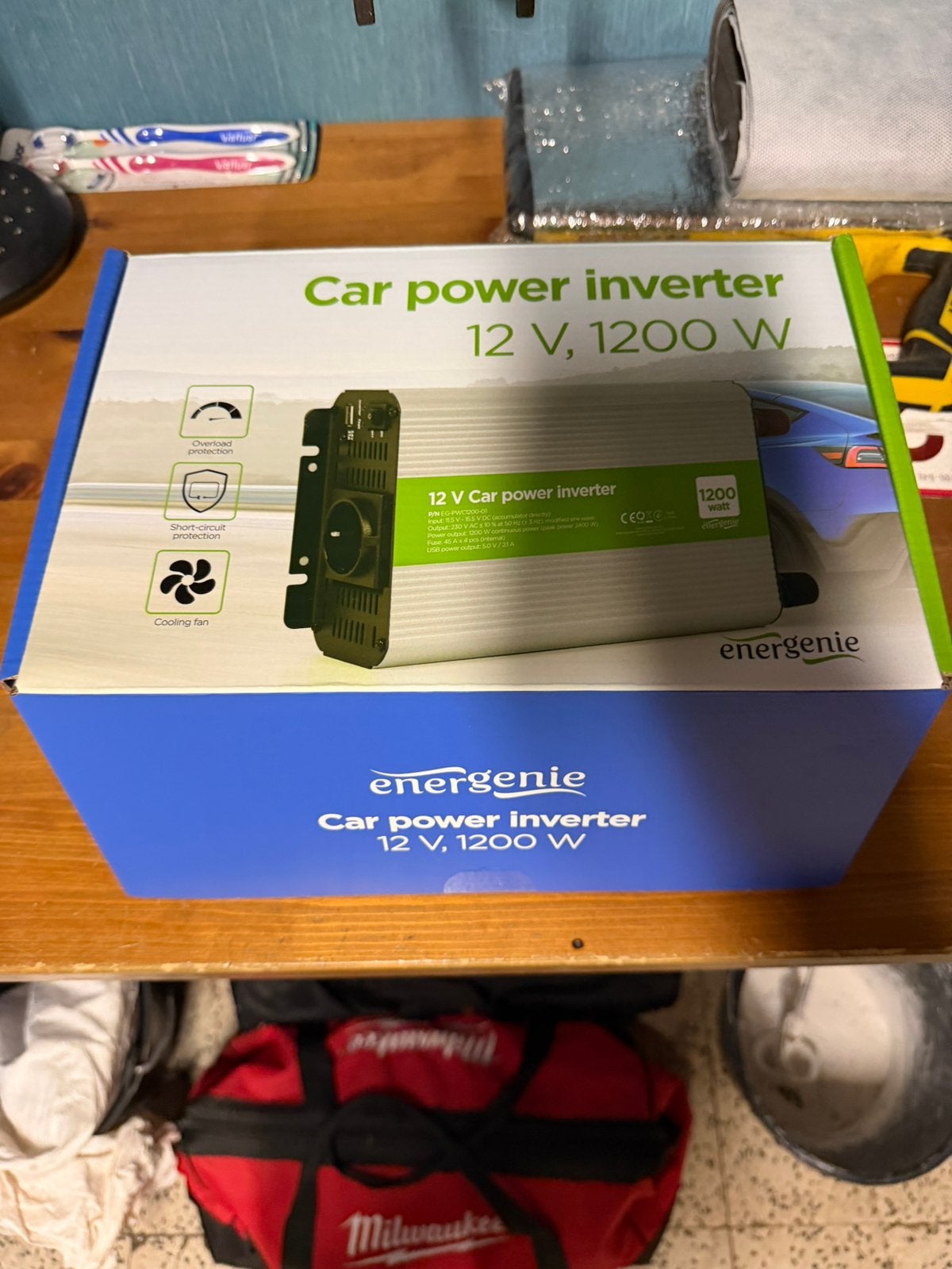 Omvormer 12v 1200w, Ophalen of Verzenden, Nieuw
