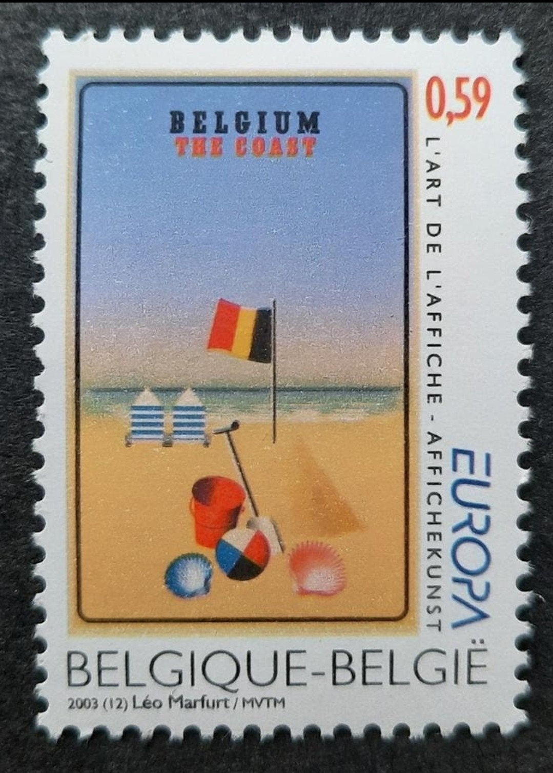Belgique : COB 3179 ** Europe 2003., Sans timbre, Neuf, Enlèvement ou Envoi, Timbre-poste