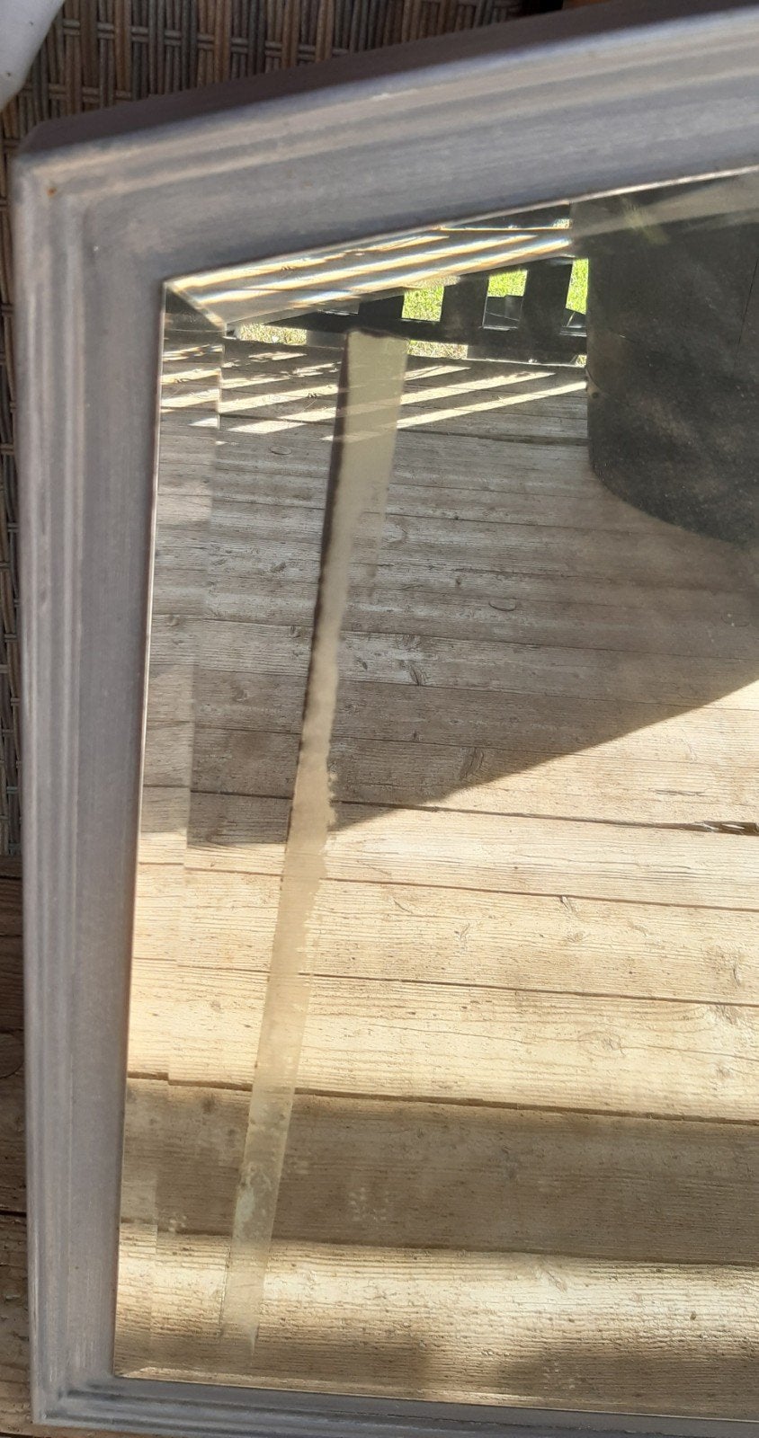 Oude spiegel 190x100 cm, Ophalen