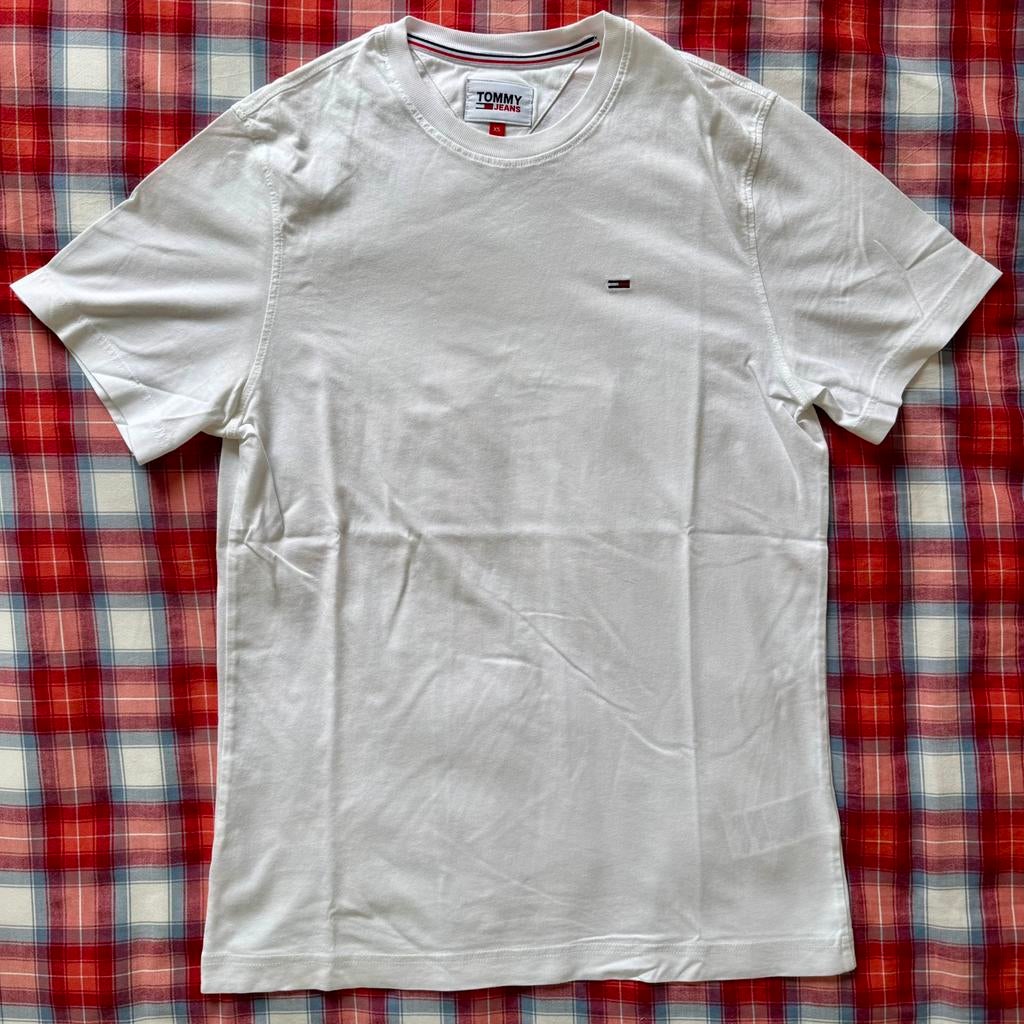 Tommy Jeans T-shirt wit XS, Ophalen of Verzenden, Zo goed als nieuw, Maat 46 (S) of kleiner, Wit