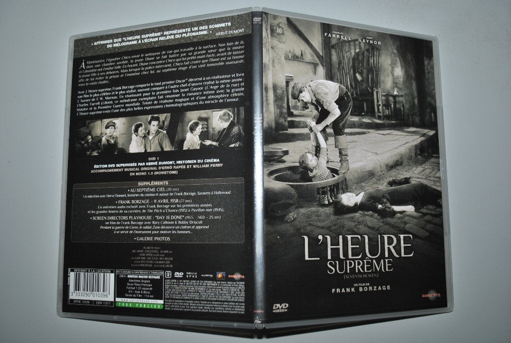 DVD "Heure suprême"/Borzage Comme neuf, CD & DVD, DVD | Comédie, Enlèvement ou Envoi, Comme neuf