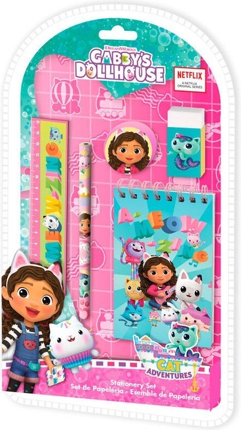 Gabby's Dollhouse Schrijfwarenset, Ophalen of Verzenden, Nieuw, Accessoires