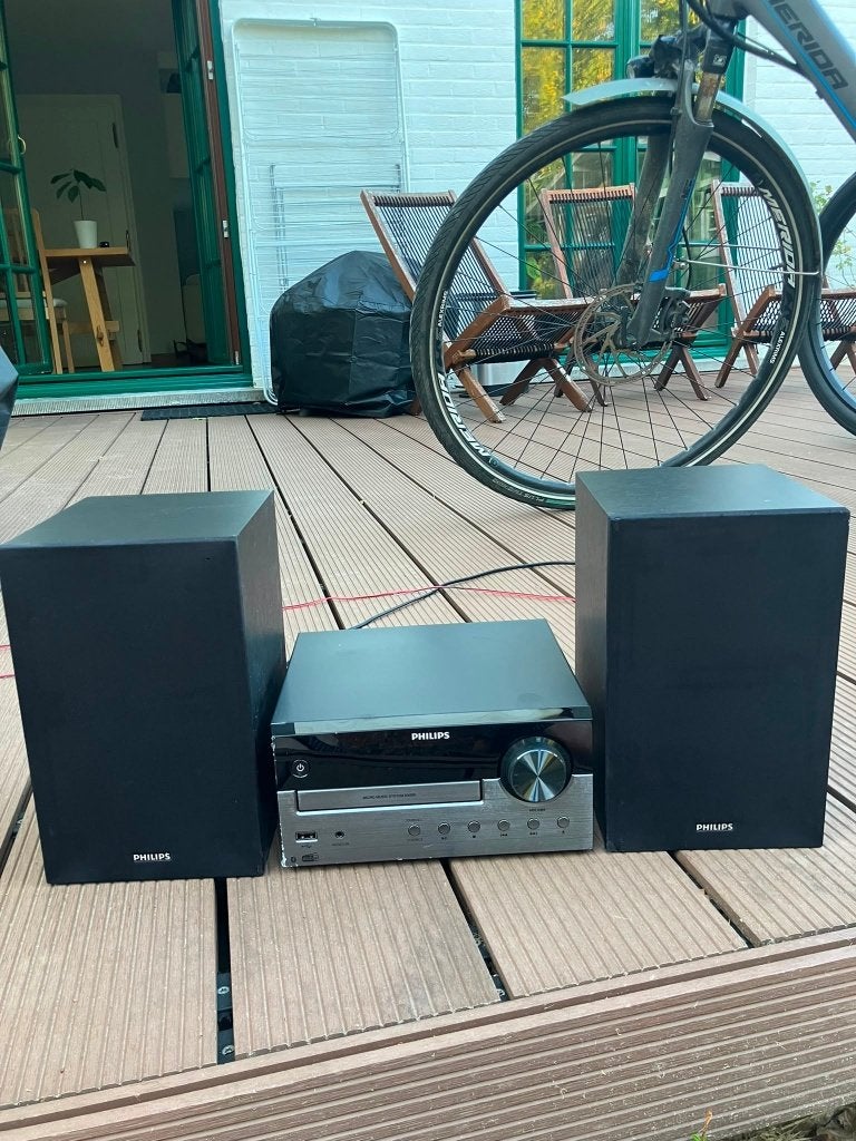 Chaîne Hi-Fi Philips TAM4505/12 avec enceintes, TV, Hi-fi & Vidéo, Enlèvement, Haut-parleurs, Philips, Connexion MP3