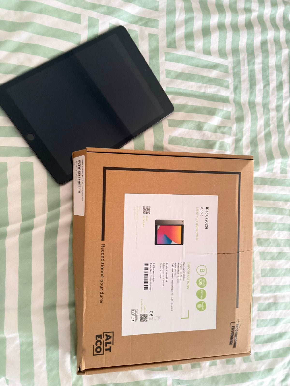 Ipad 8 2020 Reconditionné, Informatique & Logiciels, Android Tablettes, Enlèvement ou Envoi, Comme neuf, 128 GB