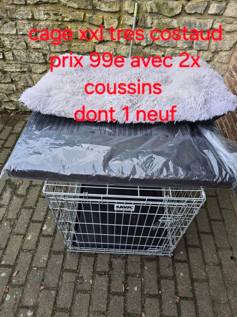 cage xxl  plus coussins,mangoir pour grand chien, Ophalen