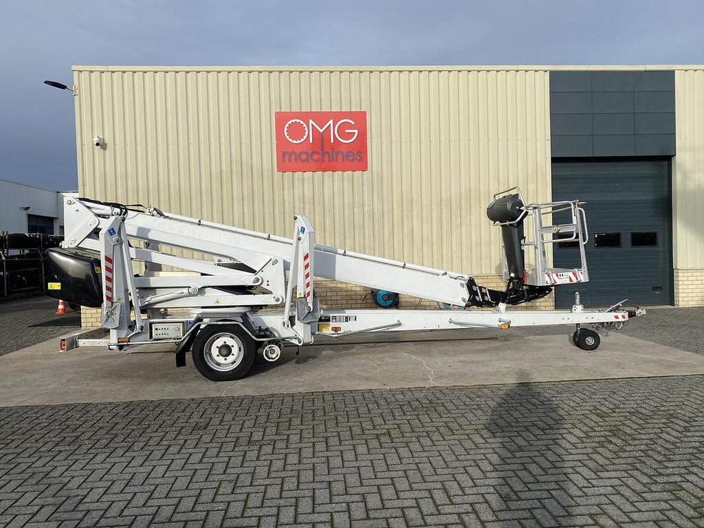 2017 Dino 260 XTD, aanhanger hoogwerker, 26 meter, Articles professionnels, Machines & Construction | Ascenseurs, Échafaudages & Échelles