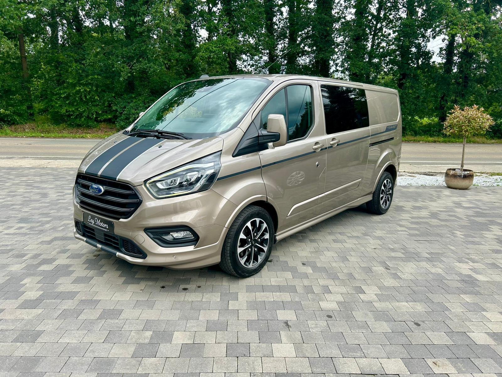 FORD CUSTOM SPORT | DUBBELE CABINE | BTW, Auto's, Euro 6, Leder, Bedrijf, Diesel