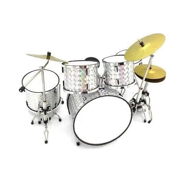 Miniatuur decoratief Zilver drumstel, Ophalen of Verzenden, Nieuw
