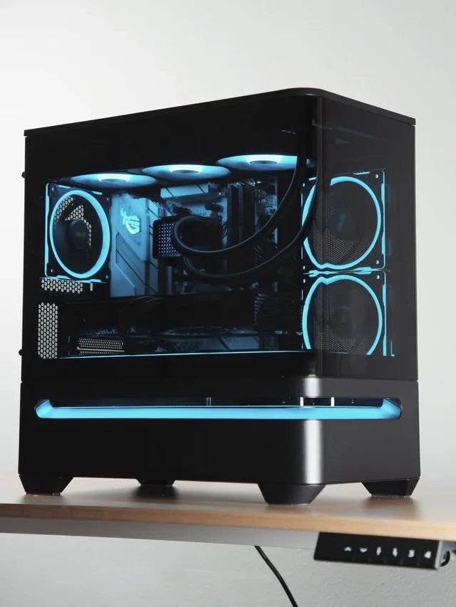 Asus prime ap202 mATX behuizing, Computers en Software, Computerbehuizingen, Ophalen, Zo goed als nieuw