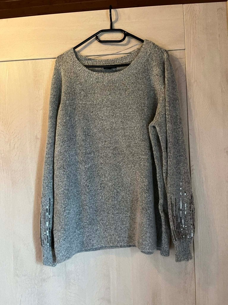 trui grijs jbc xl amper gedrgen, Gris, Enlèvement ou Envoi, Comme neuf, Pull ou Veste