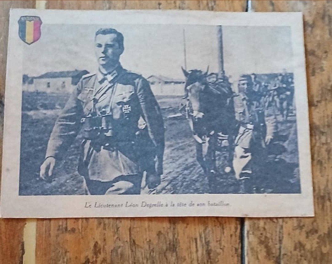 Carte de propagande Légion Wallonie Leon Degrelle et plus, Enlèvement