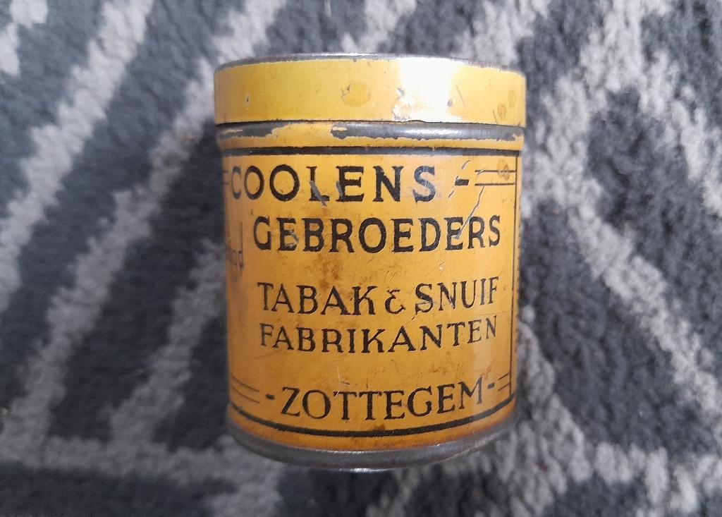 Blikje Snuiftabak   Coolens  Zottegem, Envoi, Utilisé, Autre